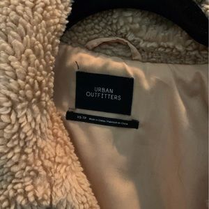 Cropped Teddy Jacket from Urban Outfitters